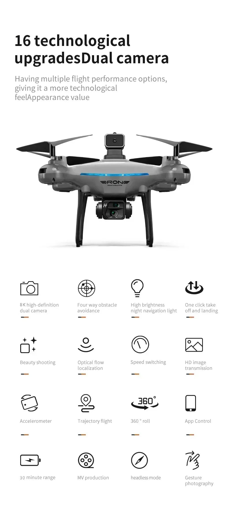 Xiaomi KY102 Drone 8K HD Profesional Dual-Camera